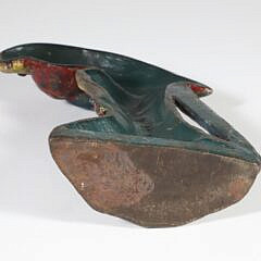 Vintage Painted Cast IronParrot Doorstop