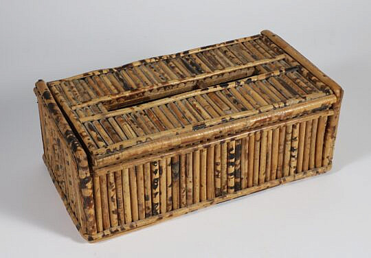 Vintage Decorative Bamboo Tissue Box