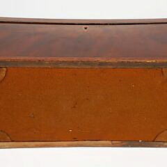 Mahogany Multi-Wood Inlaid Tea Caddy Box, 19th Century