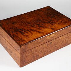 Antique Burlwood Lap Desk