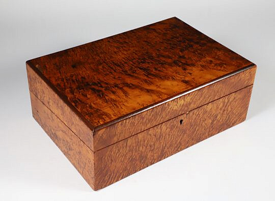 Antique Burlwood Lap Desk