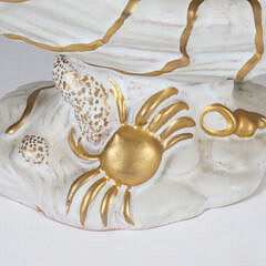 Pair of Italian Ceramic Cornucopia Vases by Egisto Fantechi Maioliche