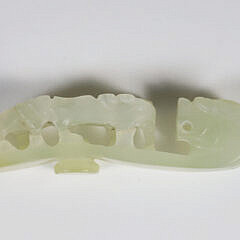 Jade Belt Loop Carved Foo Dragon