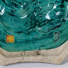Early 20th Century Sancai Type Glazed Foo Dog Plaque