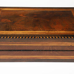 Mahogany Inlaid Lap Desk of Unusual Form, 19th Century