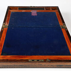 Mahogany Inlaid Lap Desk of Unusual Form, 19th Century