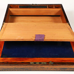 Mahogany Inlaid Lap Desk of Unusual Form, 19th Century
