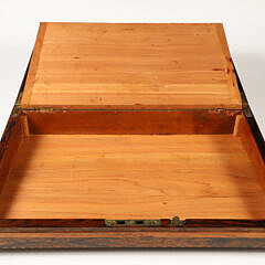 Mahogany Inlaid Lap Desk of Unusual Form, 19th Century
