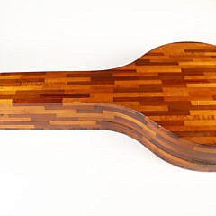 Folk Art Parquetry Inlaid Banjo Case