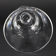 Large Signed Clear Glass Steuben Vase