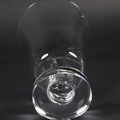 Large Signed Clear Glass Steuben Vase