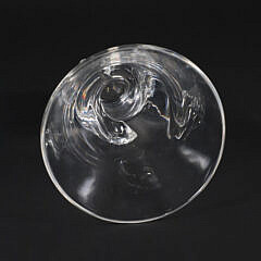 Signed Steuben Clear Glass Vase with Twist Base