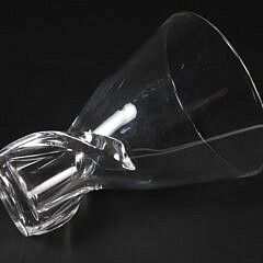 Signed Steuben Clear Glass Vase with Twist Base