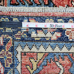 Northwest Persian Coral Red Hand Knotted Vegetable Dyed Wool Oriental Carpet Runner