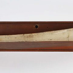 Antique Carved and Painted Three-Lift Half Hull