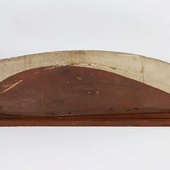 Antique Carved and Painted Three-Lift Half Hull