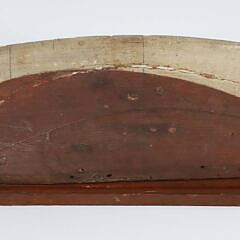 Antique Carved and Painted Three-Lift Half Hull