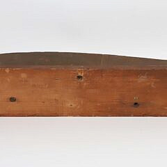 Antique Carved and Painted Three-Lift Half Hull