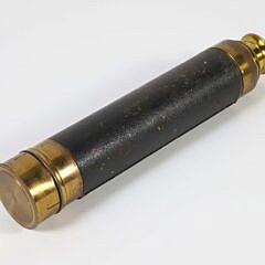 Antique Brass and Leather Wrapped Spyglass
