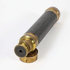 Antique Brass and Leather Wrapped Spyglass