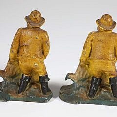 Pair of Polychrome Painted Old Salt Bookends