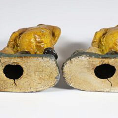 Pair of Polychrome Painted Old Salt Bookends