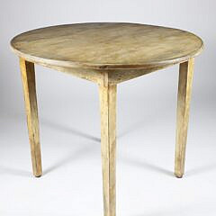 White Washed Country Round Breakfast Table