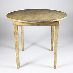 White Washed Country Round Breakfast Table
