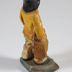 Vintage Painted Cast Iron Old Salt Doorstop