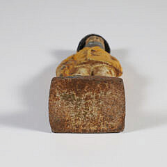 Vintage Painted Cast Iron Old Salt Doorstop