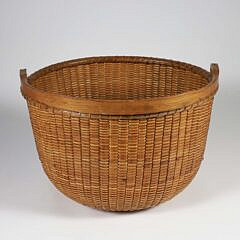 Early Sherwin Boyer Round Swing Handle Nantucket Basket