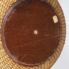 Early Sherwin Boyer Round Swing Handle Nantucket Basket
