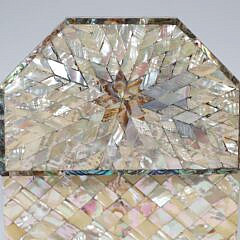 Late George III Mother of Pearl Tea Caddy, early 19th Century