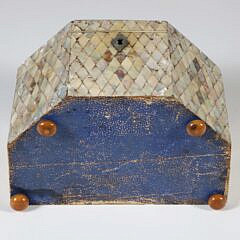 Late George III Mother of Pearl Tea Caddy, early 19th Century