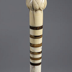 30-7000 19th Century Whaler Made Walking Stick A 5081 JPG
