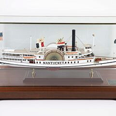 Rick Roberts Hand Crafted Model "Sidewheel Passenger Steamship Nantucket 1886"