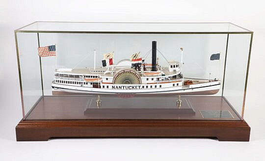 Rick Roberts Hand Crafted Model "Sidewheel Passenger Steamship Nantucket 1886"