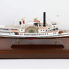 Fred Roberts Hand Crafted Model “Sidewheel Passenger Steamship Nantucket 1886”