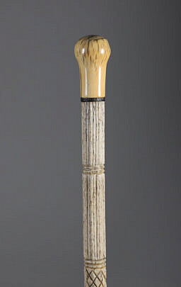 31-7000 19th Century Whaler Made Walking Stick A 5114 JPG