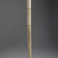 Whaler Made Pommel Grip Walking Stick, 19th Century