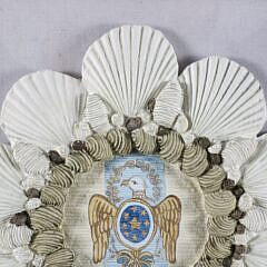 Mellie Cooper Hand Cast Paper and Acrylic Painted “Patriotic Eagle” in Shadowbox Frame