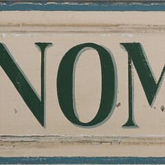 Painted "Monomoy" Sign on Raised Panel