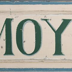 Painted “Monomoy” Sign on Raised Panel