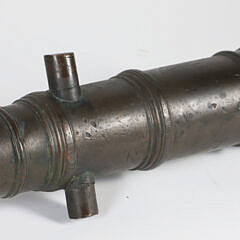 Antique Naval Cast Bronze Swivel Cannon, 18th Century