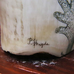 Collection of 5 P. Hayde Scrimshaw Whale Teeth