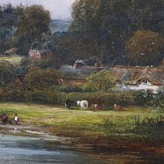 David Payne Oil on Canvas “A Scene on the Trent”