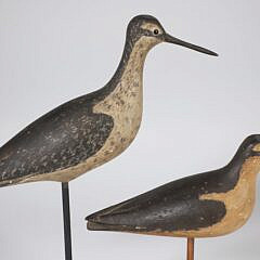 Two Vintage 1976 David B. Ward Shorebird Decoys, Signed and Dated