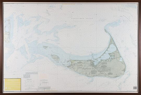 1993 Waterproof Chart of Nantucket and Nantucket Sound