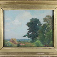 Dr. James Haman Oil on Board "Landscape with Trees"