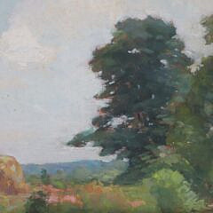 Dr. James Haman Oil on Board “Landscape with Trees”